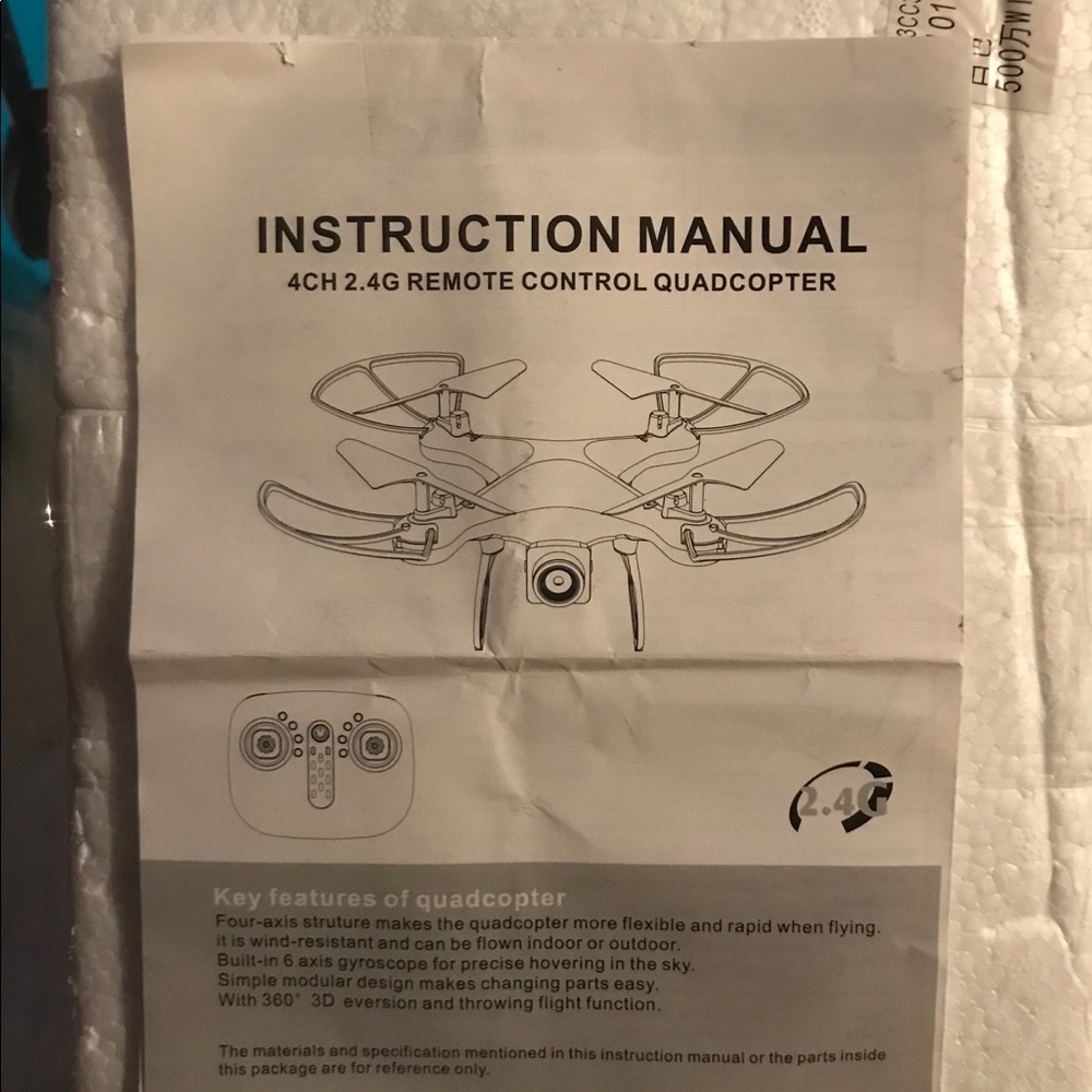 DRONE. 4ch 2.4G Remote Control QUADCOPTER